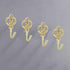 Crown Curtain Wall Hook Household Clothes Hanging Hook Window Drapery Medallion Holdbacks, Curtain Tiebacks, Wall Hook, Tassel Holder 1 Double (Go...