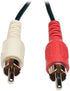 TRIPP LITE P316-06N 6-Inch 3.5mm Mini Stereo to Two RCA Audio Y Splitter Adapter Cable,Black...