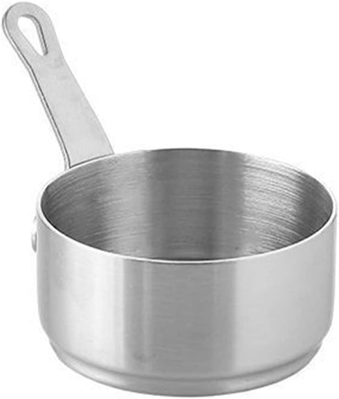 100ml 1pc Handle Sauce Pan, Mini Sauce Pan with Hanging Hole, Handle Sauce Pot Multi-purpose Corrosion-resistant 304 Stainless Steel Measuring Cup...