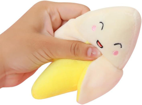 Yellow Pet Plush Toys Puppy Interactive Training Chewing Squeaky Dog Toy for Dogs Cats Puppies,Banana,15 * 6cm?Toys?Dog Squeak Toys...