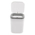 0.5 Gallon Tiny Countertop Trash Can, Mini Desktop Garbage Can with Push-Button, White...