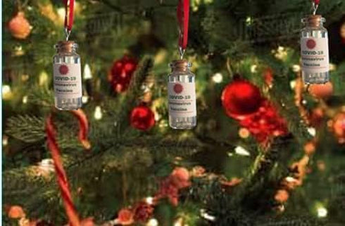 2022 Christmas Ornaments - Covid Ornament, Vaccine Ornaments, Funny Covid Christmas Ornaments, Christmas Gag Gifts for Nurse...