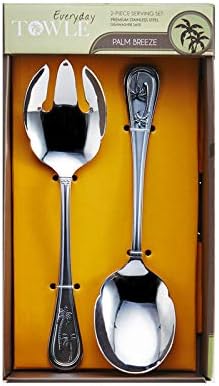 Towle Living Palm Breeze Stainless Steel 2-Piece Serving Set...