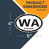 Magnet Me Up WA Washington US State Oval Magnet Decal, 4x6 Inches, Heavy Duty Automotive Magnet for Car Truck SUV, Any Magnetic Surface, The Everg...