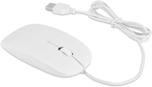GOWENIC Wired Keyboard and Mouse, Ultra-Thin USB Keyboard Optical Mouse Mice Set ComboFull Size Wire Corded Keyboard Mouse Combo Set with Number P...