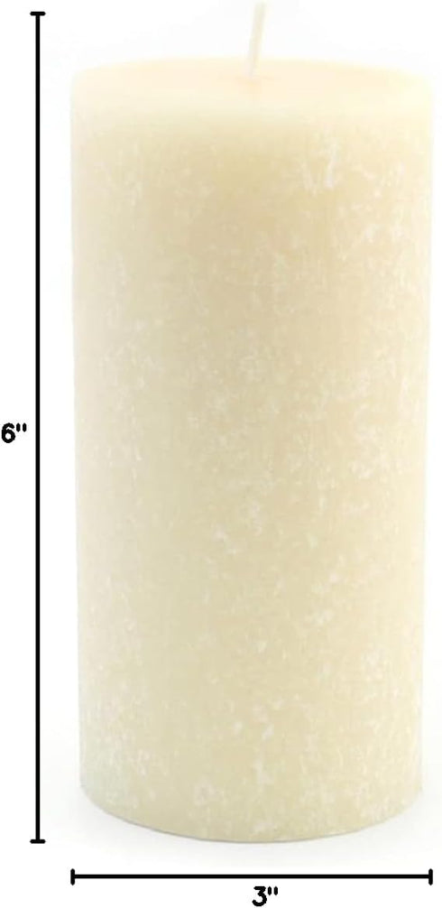 Root Candles Unscented Timberline Pillar Candle , 3 x 6-Inches, Buttercream...