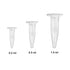 50 Pcs Centrifuge Tubes Bottom Tip Clear Plastic Test Tube Vials 0.2mL 0.5ML 1.5ML (0.2ml)...
