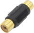 RCA Adapter, 6pcs RCA Female to Female Coupler and 6pcs RCA Male to Male Coupler Gold Plated for Phono, Speaker, Amplifier and RCA Cable Extension...