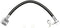 Dynamic Friction Company Rear Lower Right Brake Line Hose 350-54643 For 2009-2011 Ford F-150...