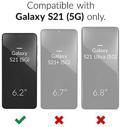 Crave Slim Guard for Galaxy S21 Case, Shockproof Case for Samsung Galaxy S21, S21 5G (6.2 inch) - Forest Green...