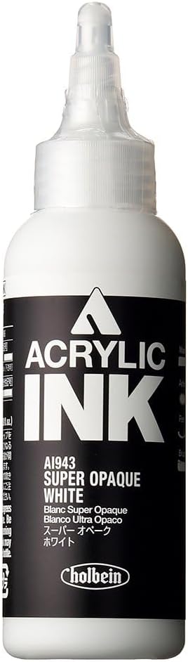 Holbein Acrylic Ink - Super Opaque White 100ml...