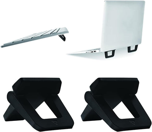 Self-adhesive mini portable laptop stand, invisible computer stand, foldable ergonomic desktop stand, compatible with MateBook X pro, D14, MacBook...