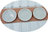 10 x 30 mm.(3.ocm) White Scallop Plate Dish Dollhouse Miniature...