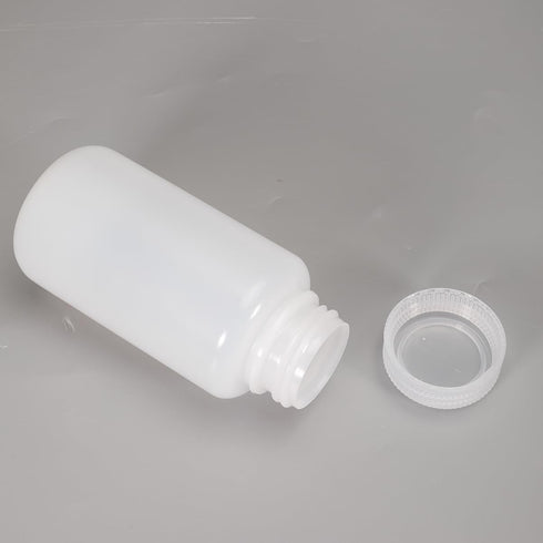 8.4 oz Wide Mouth Lab Reagent Bottle, Laboratory Grade Chemical Container, Sealed Leak-proof Translucent HDPE Bottle, Pill Bottle, Water Sample Bo...