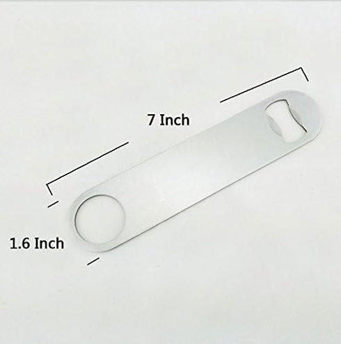 Heavy Duty Stainless Steel Flat Bottle Opener, 2 Pack Beer Bottle Opener for Kitchen, Bar or Restaurant...