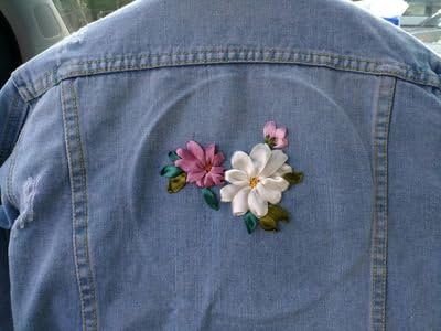Ribbon Embroidery Kit Little Flower DIY Wall Decor with English Instruction...