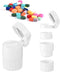 Pill Cutter and Grinder - 4 in 1 Pill Cutter and Crusher and Storage Pill Box and Water Cup, Travel Multifunctional Pill Organizer Pill Splitter D...