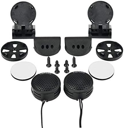 Timpano TPT-ST1 Dome Tweeter, 1 Inch Tweeter Set for Car Audio, Angle or Surface Mount Tweeters, 4 Ohm Soft Dome 150 Watts Max Power Tweeter for P...