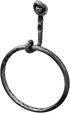 Hand Forged Knot Metal Towel Ring Wrought Iron Handmade Wall Mounted Hand Towel Holder Blacksmith Wall Mounted Towel Rack Black Antique Finish Hea...