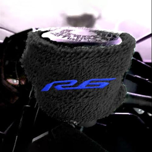 Lorick Motorcycle Brake Reservoir Sock Cotton Cover Compatible With Yamaha YZF R6 Black...