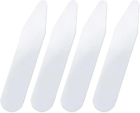 200PCS Clear Plastic Shirt Collar Stays Dress Shirt Collar Holder Inserts Tabs Shirts Collar Bones Jacket Shirt Collar Supports for Men...