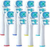 Replacement Brush Heads Compatible with OralB Braun- Best Double Clean, Pack of 8 Electric Toothbrush Replacement Heads- for Oral B Pro, 1000, 800...