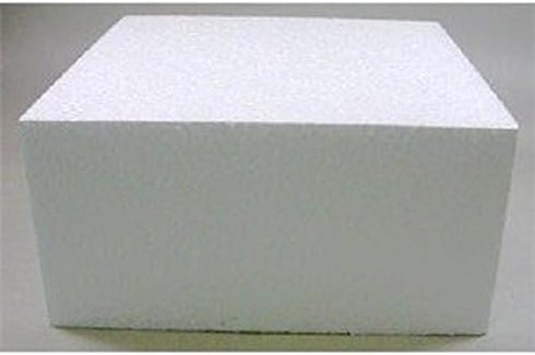 Oasis Supply Dummy Square Cake, 18" x 18" x 5", White...