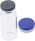 10Pcs Glass Lab Bottle, Refillable 10ml Container, Portable Seals Empty Vials, Transparent Lab Sample Vial with Plastic-Aluminum Flip Caps...