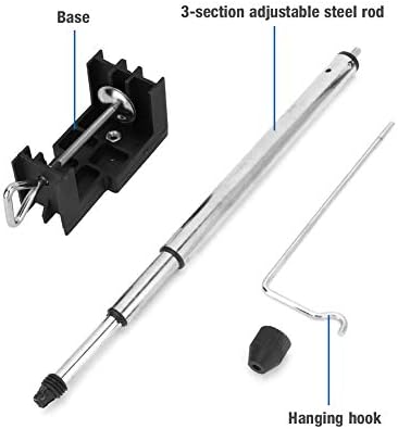 Rotary Grinder Flex Shaft Hanger, Mini Drill Holder Flex Shaft Hanger Stand Rotary Tool Accessories Steel ABS Base,Electric drill/angle grinder/st...