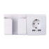 1set Smart Home Dual USB Port 2400mA Wall Charger Adapter 16A EU Standard Electrical Plug Socket Power Outlet Panel 110~250V...