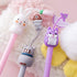 Cartoon Animal Pens Ink Pens Gel Pen Writing Pens Neutral Pens School Office Supplies Kids Gifts 0.38mm Ball Point Color cat Pens, pink rabbit Pen...