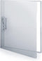 CRANBURY Punchless Clamp Binder Folder (Dusky Gray) - 8.5x11" Clear Binder with Metal Clip and Poly Covers, Ringless Binder Holds 100 Letter Size ...