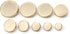 10pcs Metal Flat Button, Replacement Big Buttons for Men Women Blazer Woolen Coat Shirt Jackets Suit Trousers Round Shaped Sewing Buttons (20mm, G...
