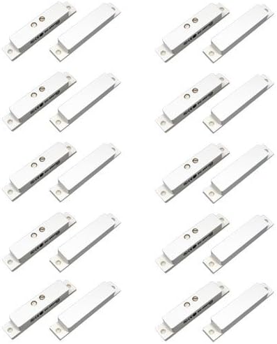 Aleph DC-2531 WG W Surface Mount Alarm Magnetic Contact Package of 10...
