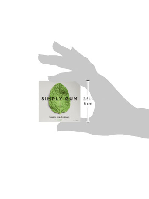Simply Gum | Variety Pack - Peppermint, Cinnamon, Ginger, Fennel, Maple, Coffee | Plant- Based Chewing Gum | Synthetic Plastic Free + Aspartame Fr...