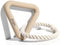 Peps Pet Toy Natural Rubber Triangle w/Cotton Rope (Tan, Small)...