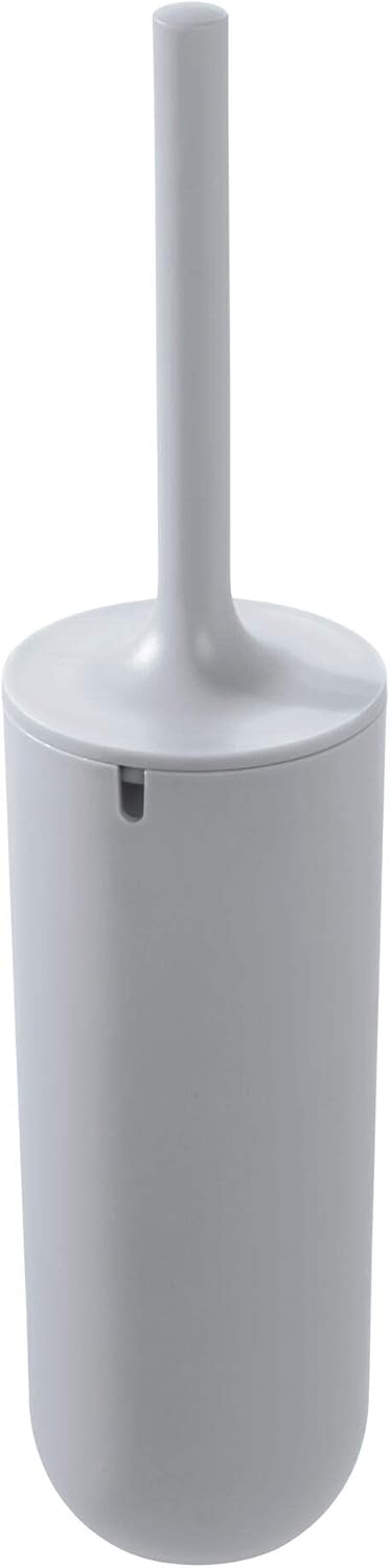 iDesign Cade Bowl Brush and Holder, Toilet Cleaning Set for Bathroom, Matte Gray 2 Each...