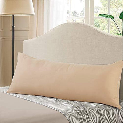 EVOLIVE Ultra Soft Microfiber Body Pillow Cover/Pillowcases 21"x54" with Hidden Zipper Closure (21"x54" Body Pillow Cover, Taupe)...