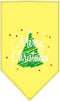 Mirage Pet Products Scribble Merry Christmas Screen Print Bandana for Pets, Small, Yellow...