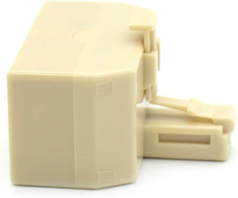 Modular Telephone Splitter Adapter RJ11 6P4C Snap-In Male to Female 3-Way Line Socket Triplex Divider Connector RJ11 Phones Plug Jack Cord Cable W...