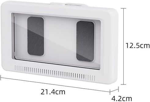 Upgraded 360° 3D Universal Waterproof Phone Case Bathroom Shower Phone Holder Wall Mounted with Touch Screen Shower Accessories Case Wall Mount in...