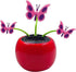Reddish Orange Fashion Solar Powered Dancing Flower Toy Office Desk Car Decor Funny Electric Toy for Kids Sunflower Beetle Car Accessories Nice...