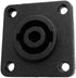 CESS Speaker Jack Twist Lock 4 Pole Square (Rectangle) - Speakon Female Socket Panel/Chassis Mount - Compatible with Neutrik Speakon NL4MP, NL4MPR...