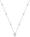 Sterling Silver Waterdrop Pear Shape Pendant Droplet Necklace...