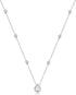 Sterling Silver Waterdrop Pear Shape Pendant Droplet Necklace...