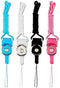 4Pack Cell Phone Neck Lanyard Strap, Universal Smartphone Strap 14.6" Nylon Necklace rope,Wrist,Key chain Charms...