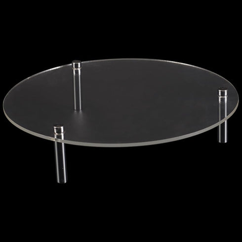 CRASPIRE Cake Stands for Dessert Table Acrylic Clear Cupcake Display Holder Plate Shelf Round Food Organizer Serving Pizza Figures Party Platter C...