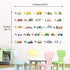DECOWALL DS8-2005N Transport Alphabet Kids Wall Stickers Wall Decals Peel and Stick Removable Wall Stickers for Kids Nursery Bedroom Living Room...