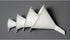 Chef Craft Set of 4 General Purpose Plastic Assorted Sizes Nested Funnel Set, White...