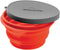 Collapsible Silicone Bowl with Lid for Camping and Backpacking - Camping Dishware Gear Essentials in Small/Red (Made by Caddis Sports, Inc.)...